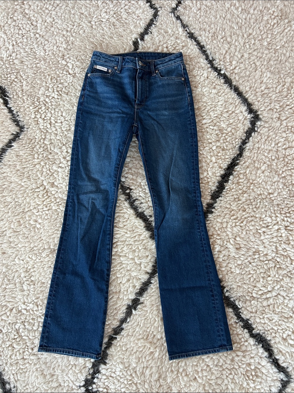 Calvin Klein Dark Blue Flared Jeans